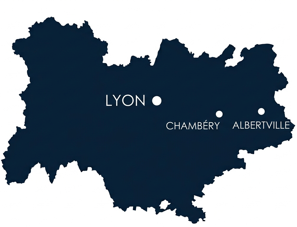 Carte Ehône-Alpes